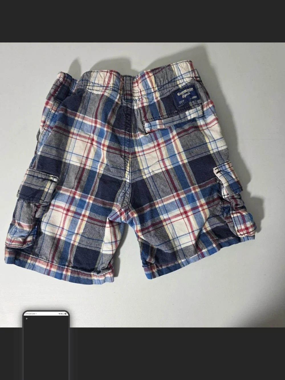 OshKosh B'gosh Multicolor Plaid Shorts - Blue, Red, Yellow, White